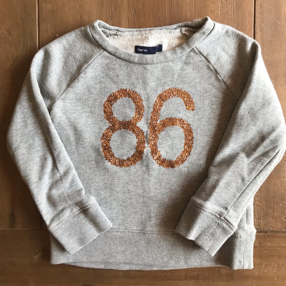 Gap 86 grey sweatshirt xs 4-5